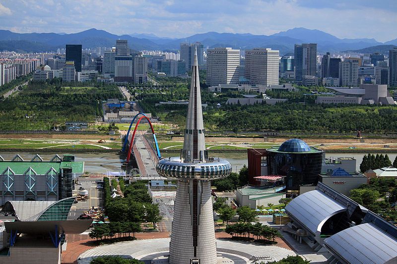 대전 엑스포공원에 바라본 대전광역시 전경 | 대한민국, 대전, 대전광역시